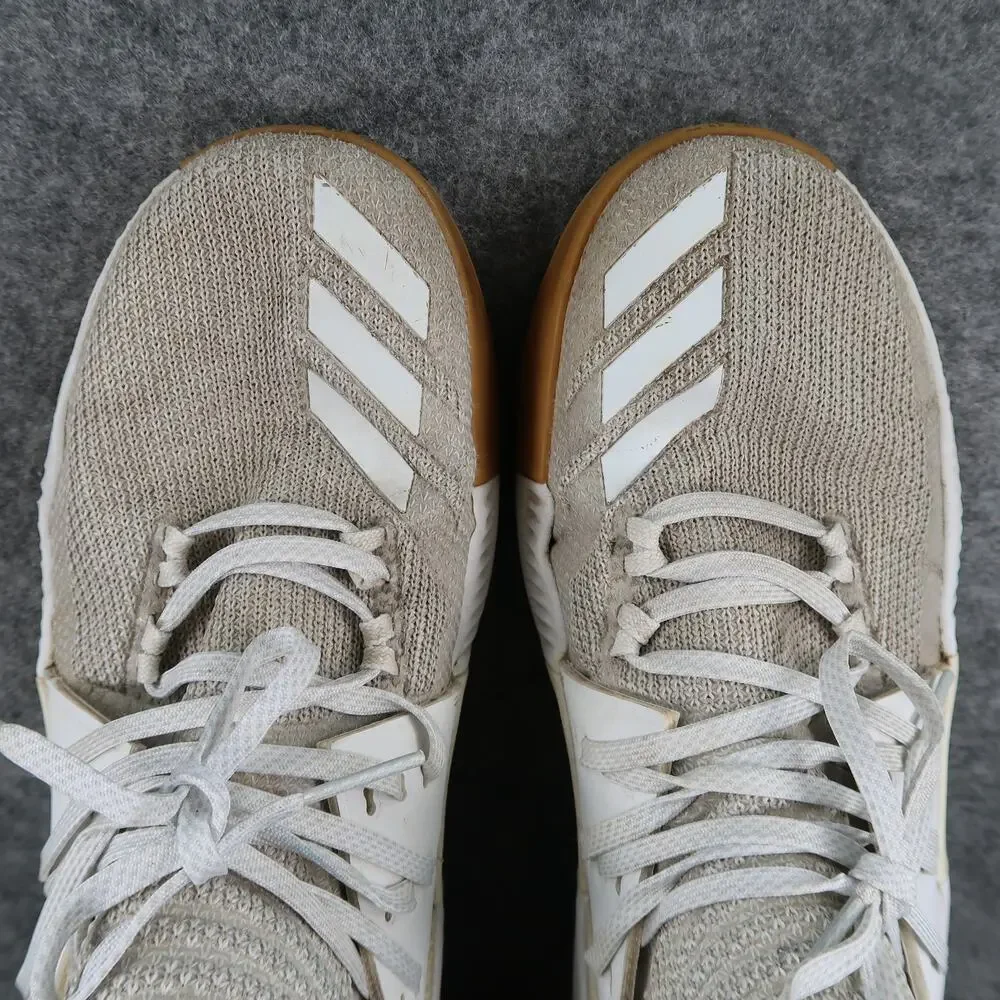 Adidas Shoes Mens 8.5 Basketball Sneakers Dame 3 Athletic Sport Trainers Lace Up